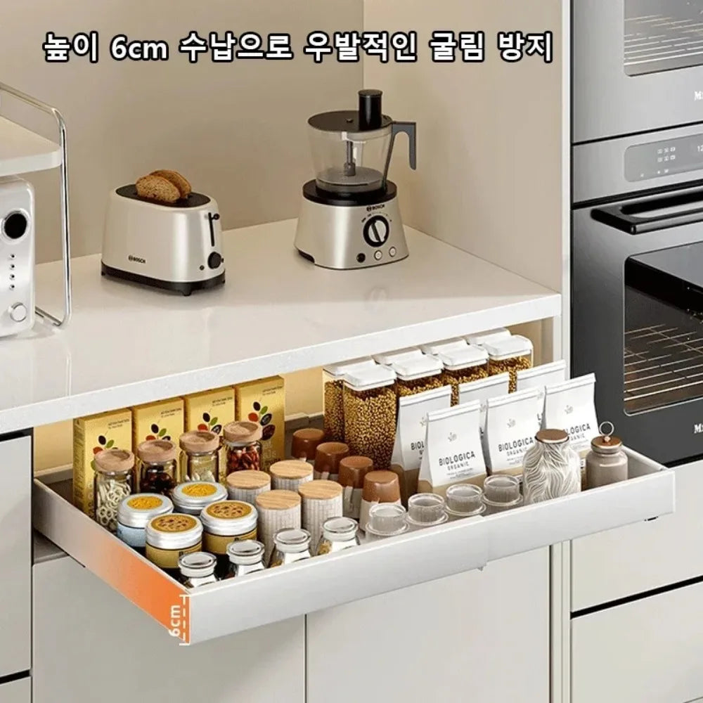 Scalable Pull-out Kitchen Spice Storage Rack