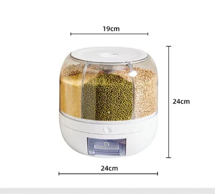 360 Degree Rotating Rice Dispenser
