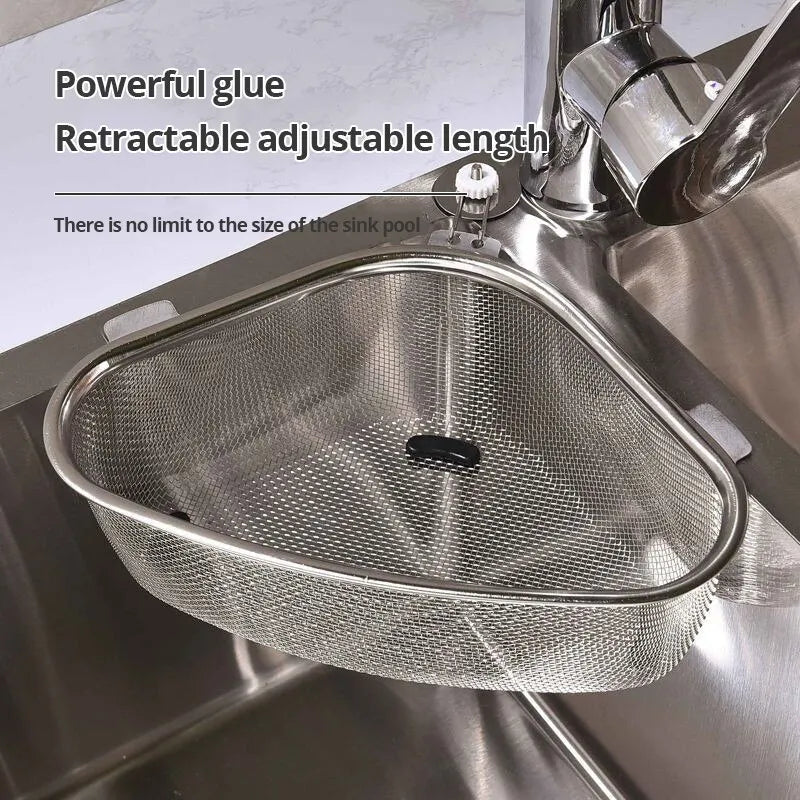 Stainless Steel Sink Triangle Drain Basket