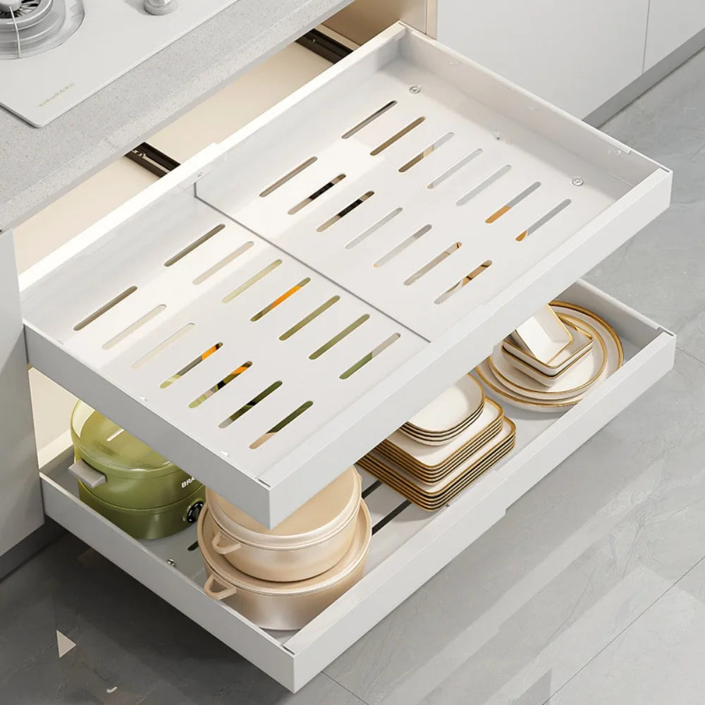 Scalable Pull-out Kitchen Spice Storage Rack