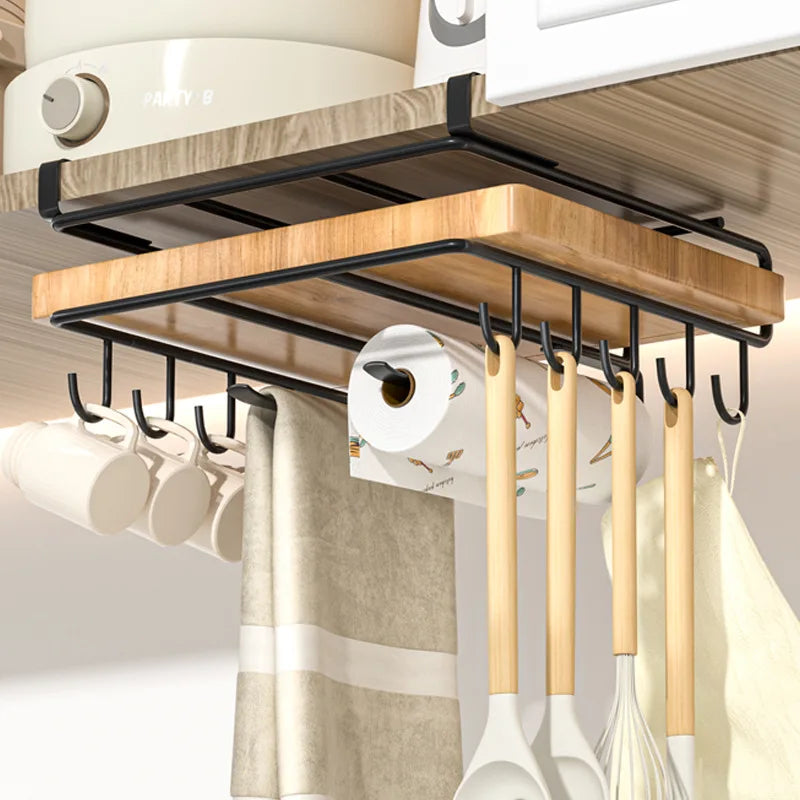 Hanging Chopping Board Rack Under Cabinet Storage