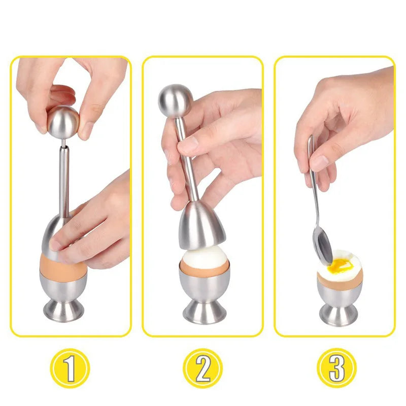 Stainless Steel Egg Topper Shell Opener
